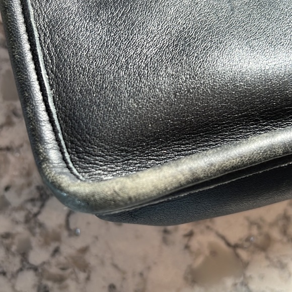 Coach Vintage Willis Crossbody Bag 9927 Navy Leather - Picture 14 of 16